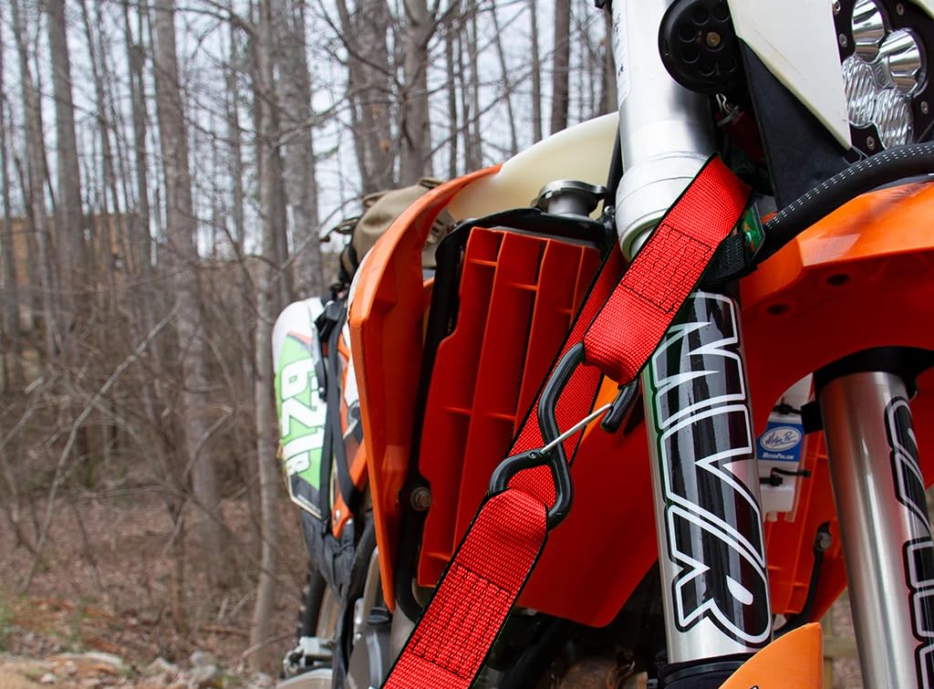 Everest Wysokiej jakości paski Cambuckle – 3,5 cm – 150 cm – obciążenie robocze 136 kg – wytrzymałość na rozerwanie 408 kg – alternatywa z grzechotką – pasy ładunkowe idealne do urządzeń