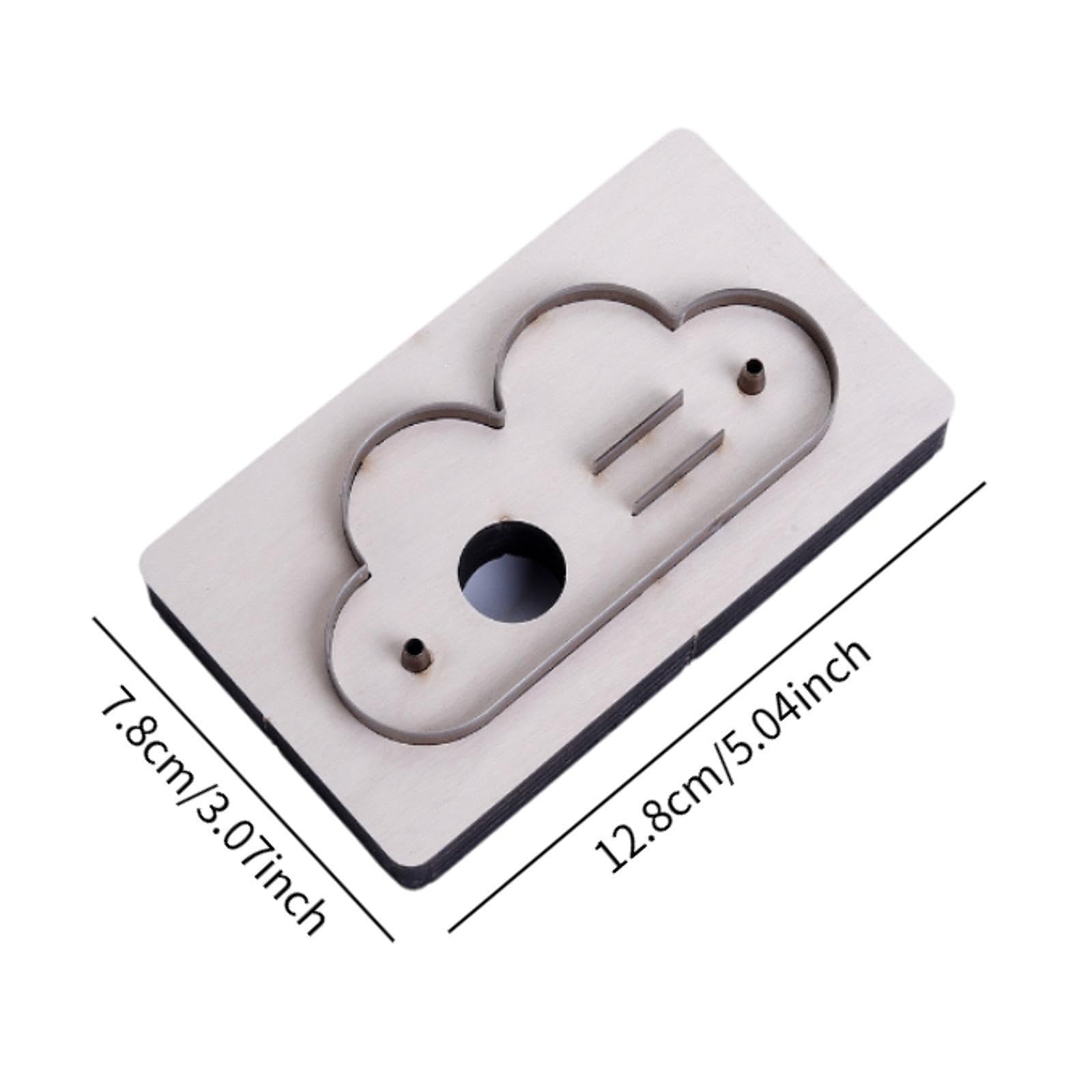 Troquel de Corte de Cuero Metálico con Tabla de Corte Plegable para Manualidades DIY, Llaveros, Colgantes, Bolsos, Joyería, Accesorios Y