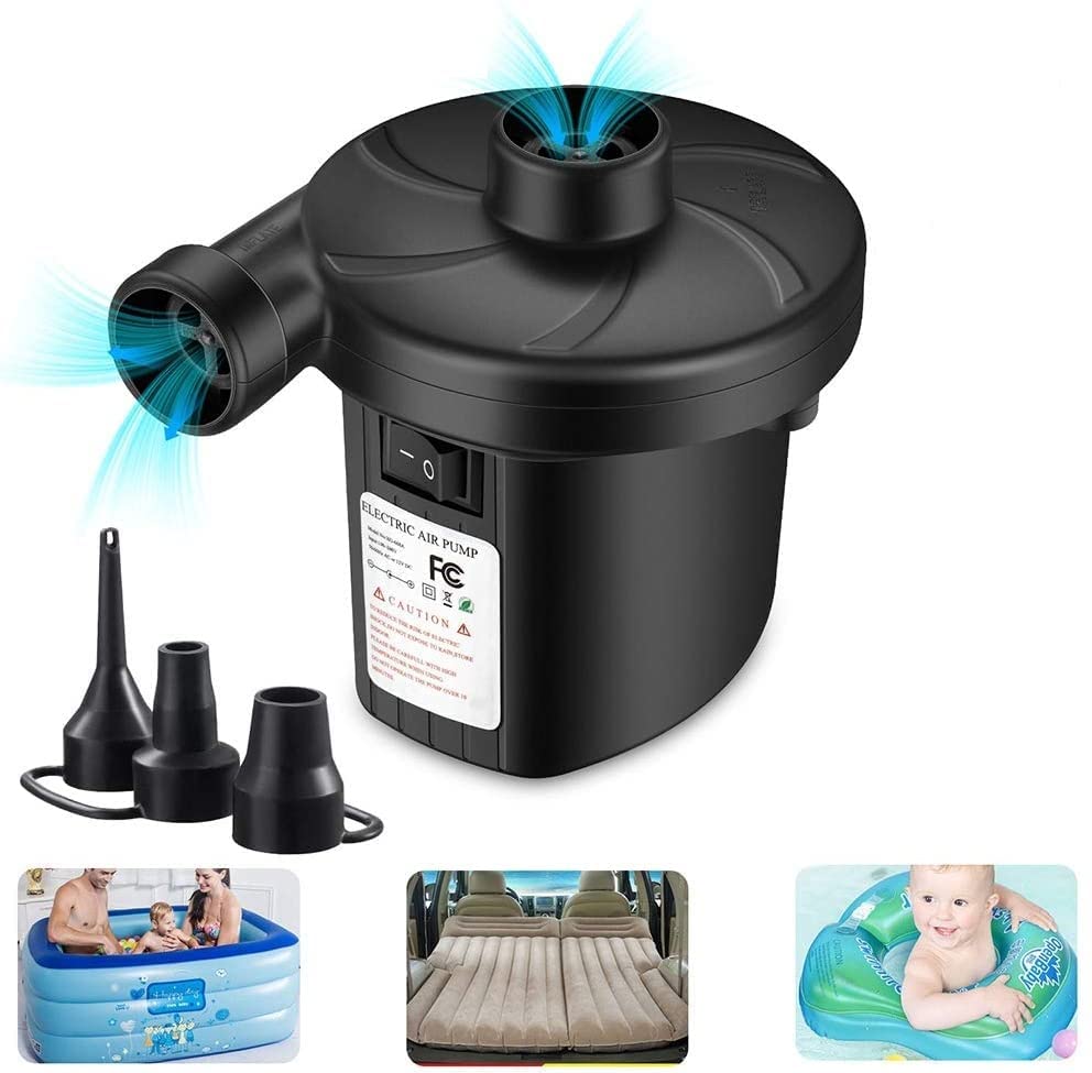 Eletric Vaccum Multi-Purpose Air Pump for Quickly Inflates/Deflates Sofa, Bed, Swimming Pool Tubes, Toys,Air Bags, Mattresses