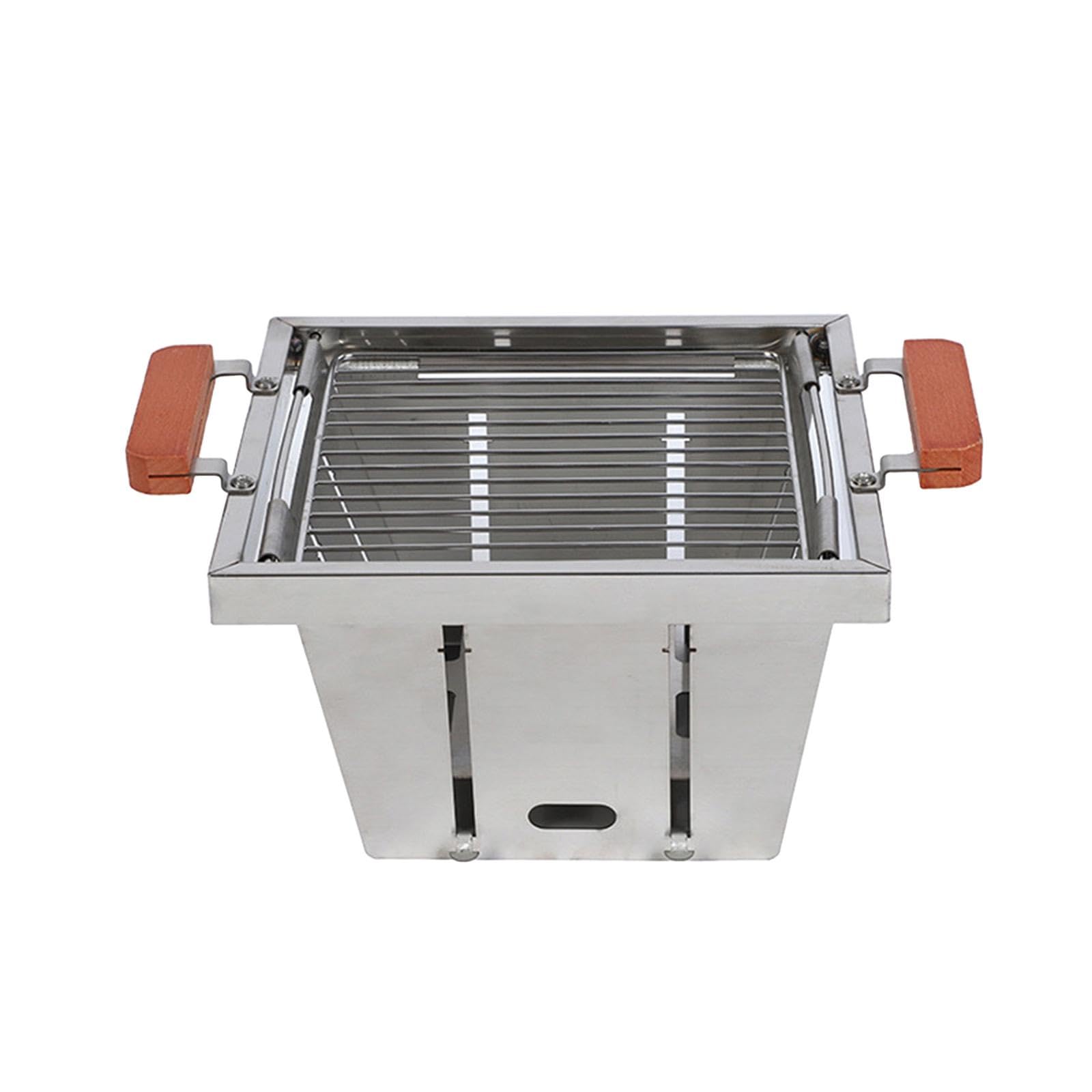 Barbecue pliable de bois parfait pour vos fêtes de famille au jardin