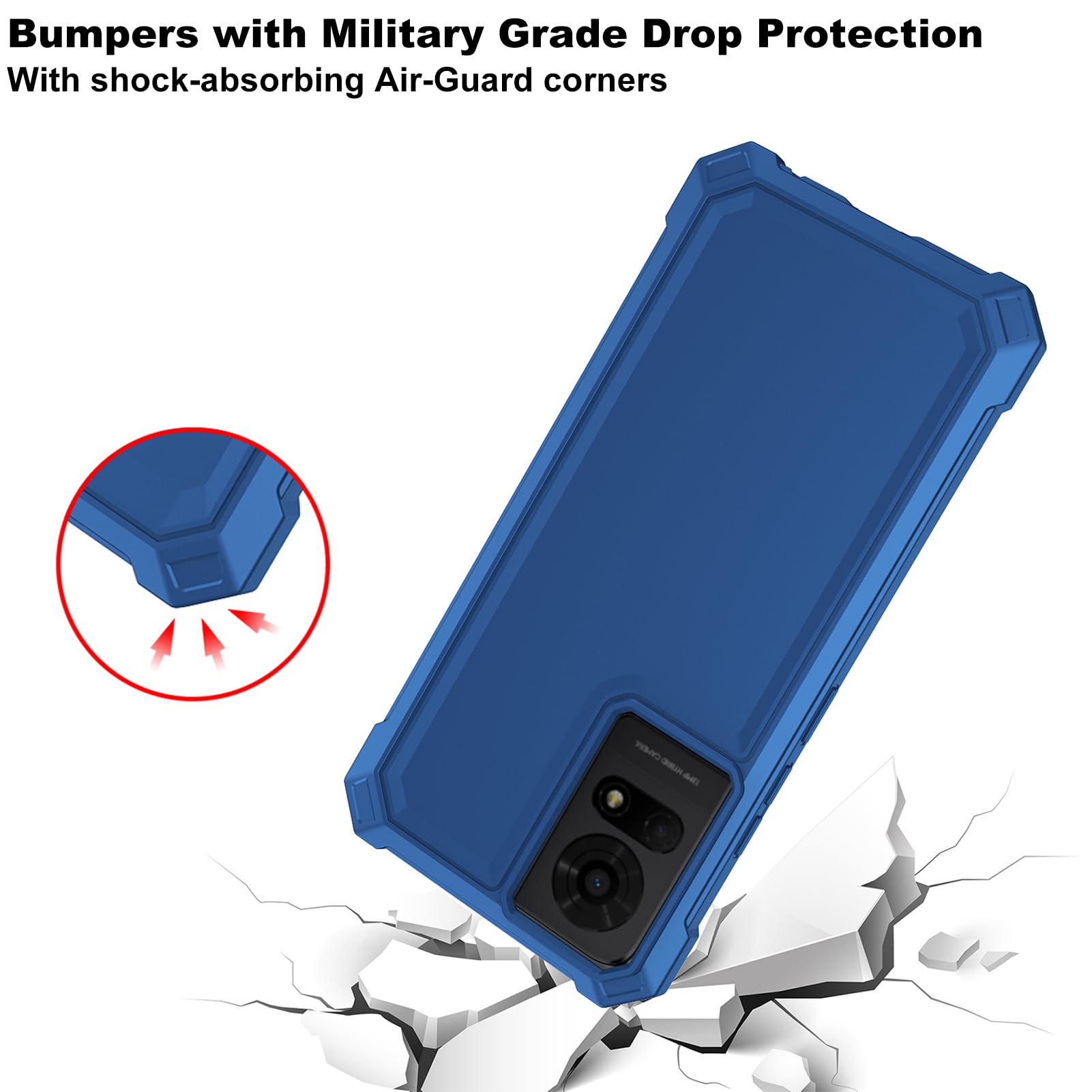 Amazon.com: Ailiber for TCL T434D Phone Case, TCL K24 Case with Screen Protector, Dual Layer Protective, Shockproof Corner TPU Bumper, Slim Silicone Heavy Duty Cover for TCL K24/K23/50 LE-Blue : Cell Phones Amazon.com: Ailiber for TCL T434D Phone Case, TCL K24 Case with Screen Protector, Dual Layer Protective, Shockproof Corner TPU Bumper, Slim Silicone Heavy Duty Cover for TCL K24/K23/50 LE-Blue : Cell Phones