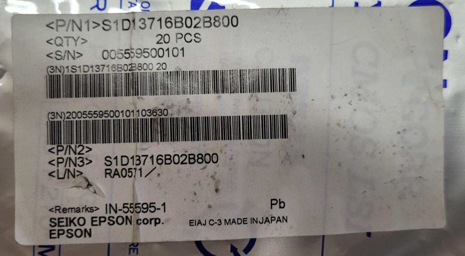 Brand New (1 PCS) S1D13716B02B800 Compatible with Seiko-Compatible with EPSON