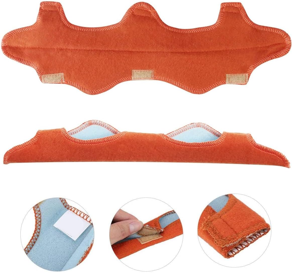 8 Packs of Extended Welding Helmet sweatbands, Helmet sweatbands, air Cushion sweatbands (Black) (Orange)