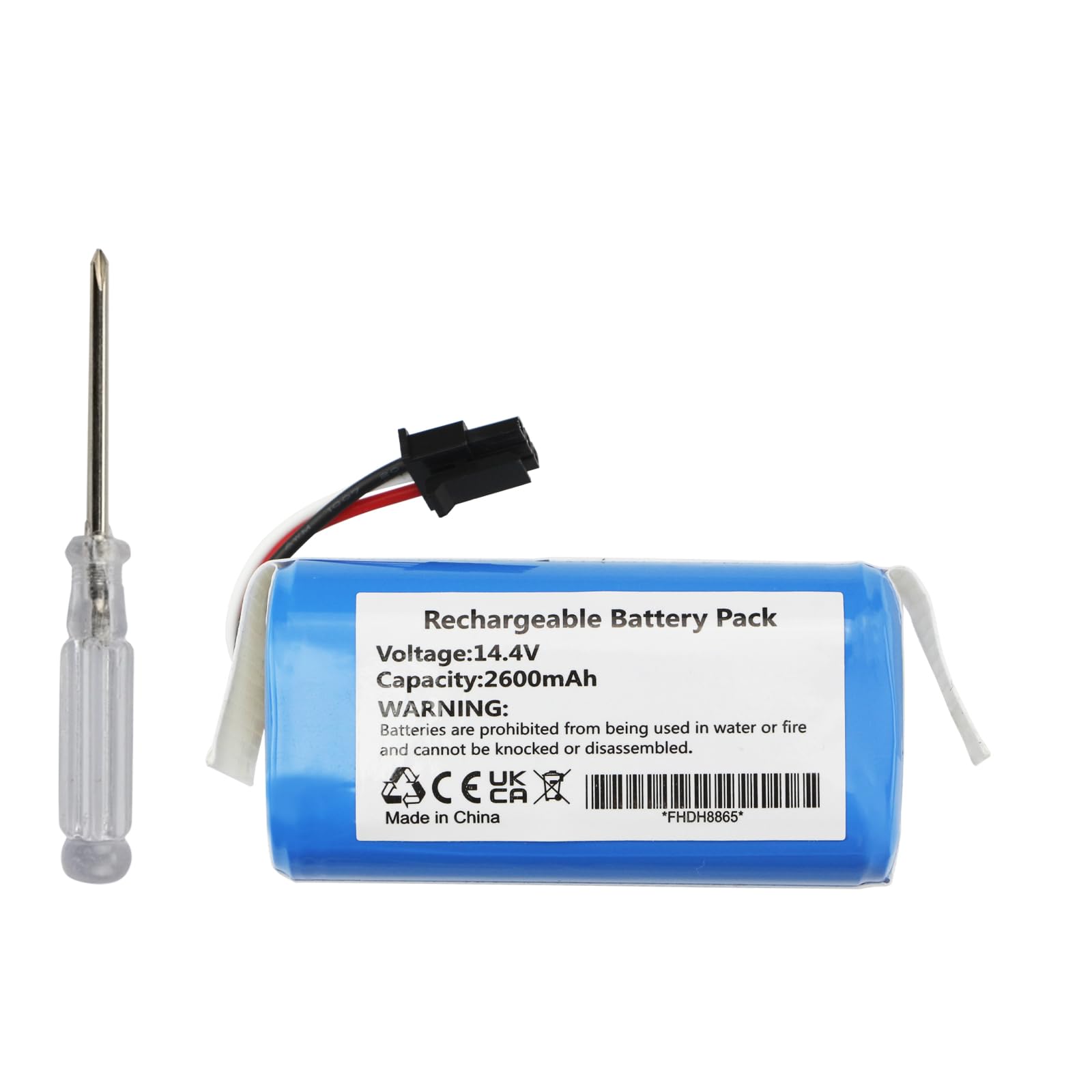 ZTHY Replacement Vacuum Battery Compatible with AIRROBO P30 Robot Vacuum Cleaner Model: H18650CH-4S1PPCM2600 14.4V 2600mAh