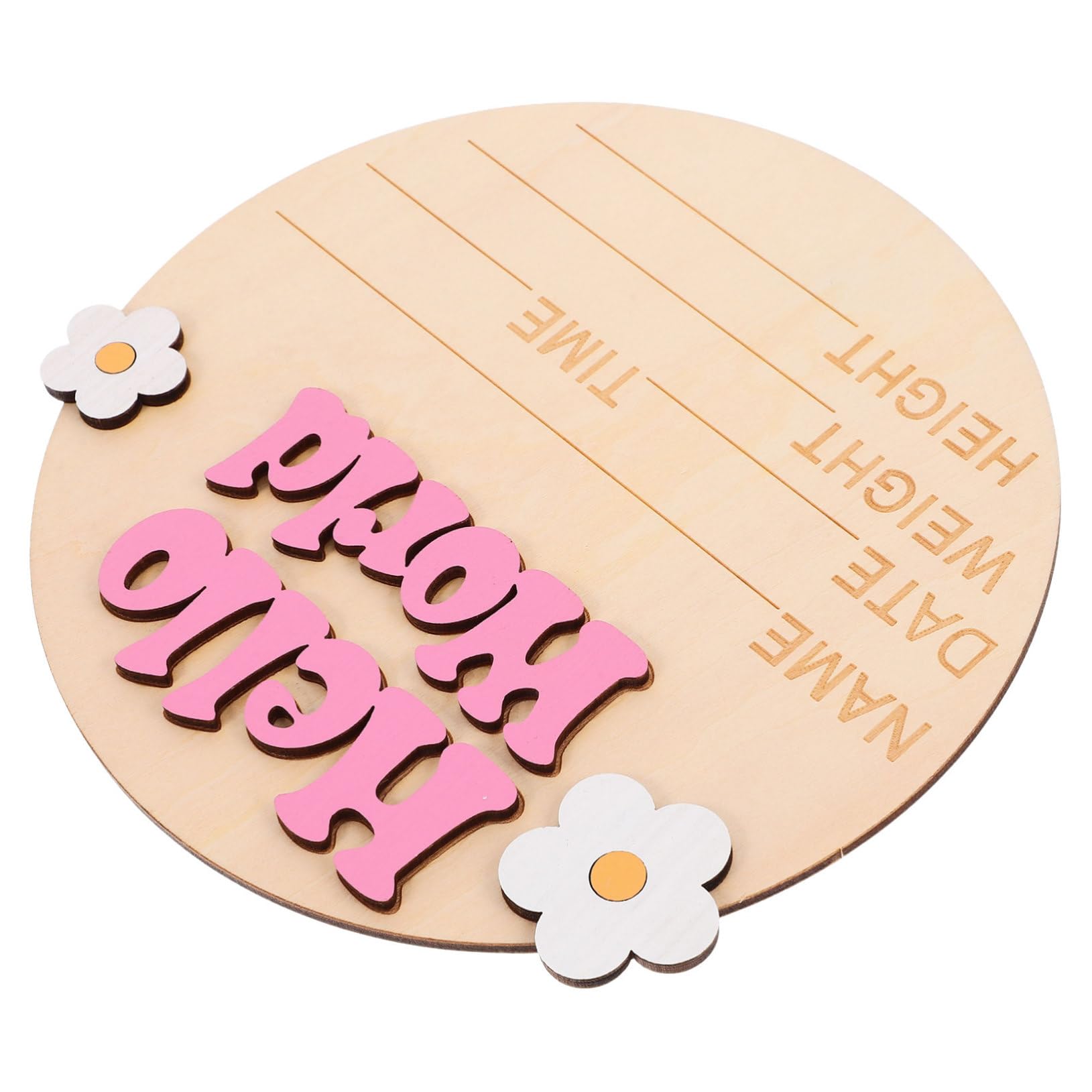 IWOWHERO Baby Milestone Sign Newborn Growth Card Nursery Decor Baby Announcement Photo Prop