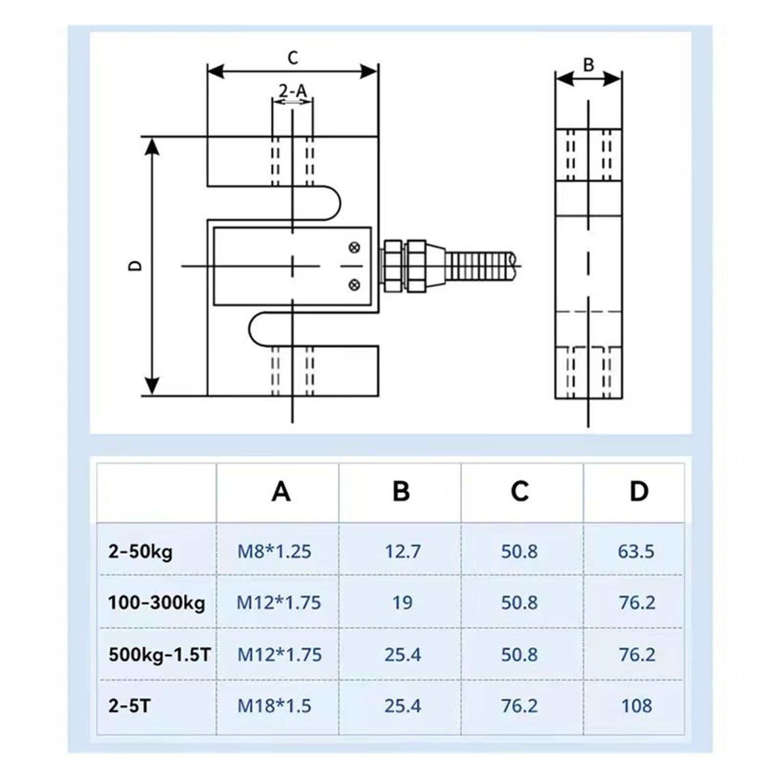 Jauge de tension numérique DS2 100 N-5 KN, mesureur force push-pull externe for essais destructifs et compression en laboratoire Avec conversion d'unités multiples(5000N)