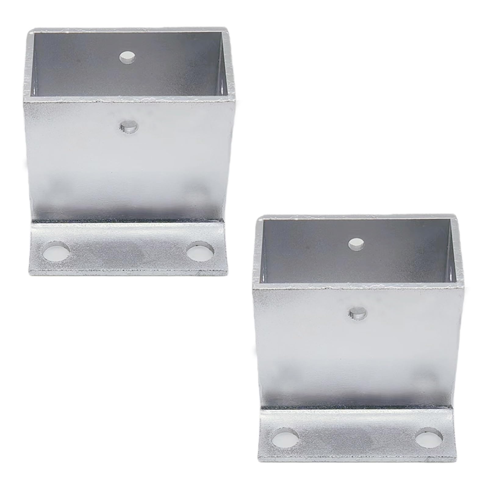 Base de anclaje de poste para hormigón y protector de valla exterior