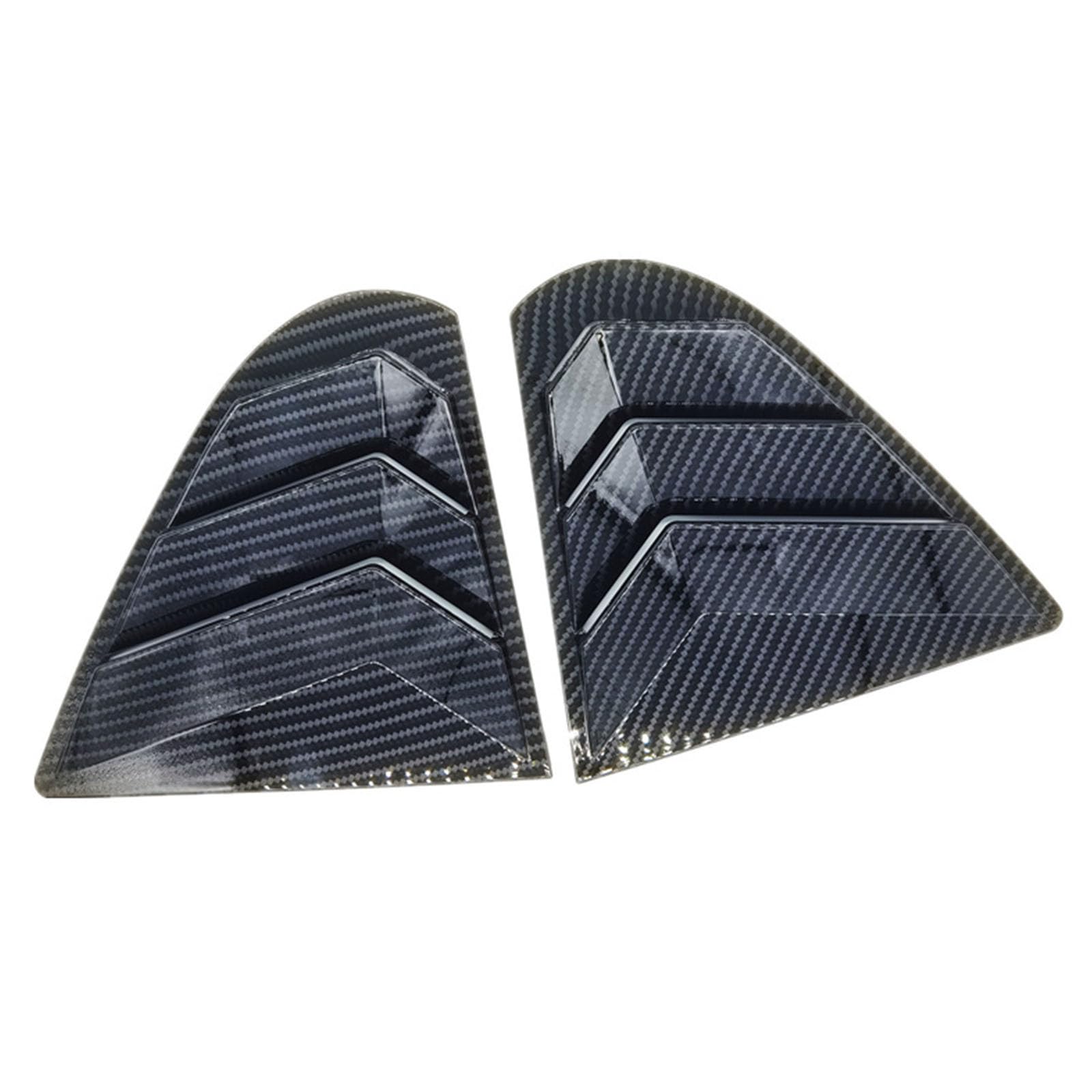 2 sztuki do Mitsubishi Lancer-Ex 2009-2016, tylne okiennice do samochodów, żaluzje boczne, osłony, wykończenia, akcesoria zewnętrzne ABS, B Carbon Fiber Look