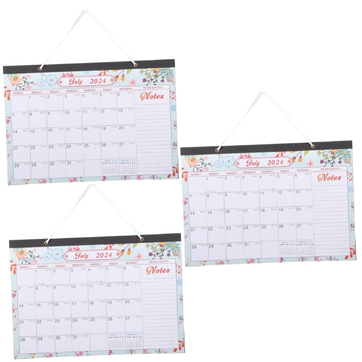 VILLCASE 3stücke Wandkalender Englische Monatsübersicht Hängender Kalender Für Zuhause Und Büro Praktischer Täglicher Planer Design Für