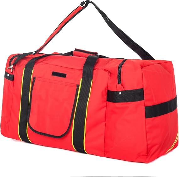 Firefighter Rescue Duffel Fireman Paramedic Medical Bags Fire Fighter Turnout Gear Travel Bag Helmet Pocket