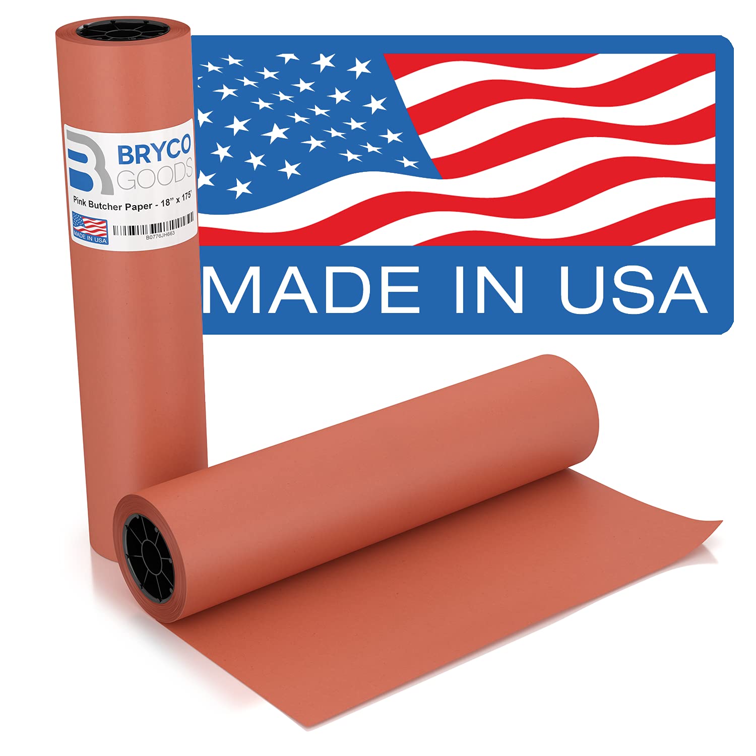 BRYCO GOODS Pink Kraft Butcher Paper Roll 18 Inch x 175 Feet 2100 I | amzdealz