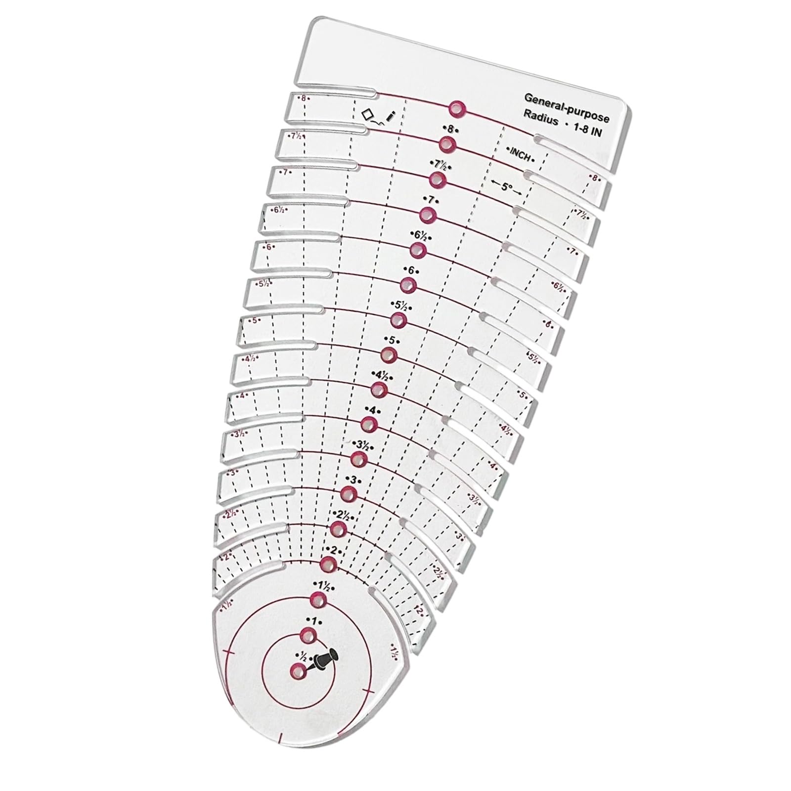 Transparent AntiScratch Sewing Measuring Ruler for Quilting Tailoring and Pattern Making Sewing Essential Clear Scale Tool