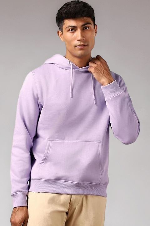 Men's Polycotton Full Sleeves Hooded Neck Solid Sweatshirt Hoodies