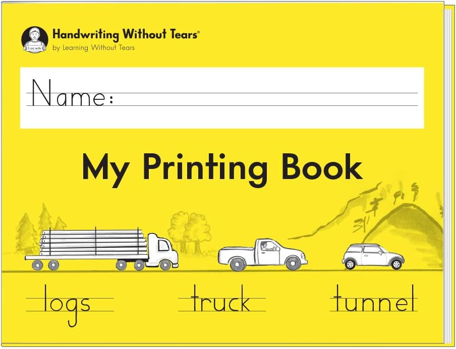 Learning Without Tears - My Printing Book Student Workbook - Tearless Handwriting Series - First Grade Writing Book - Letters, Languages, Lessons - School and Home