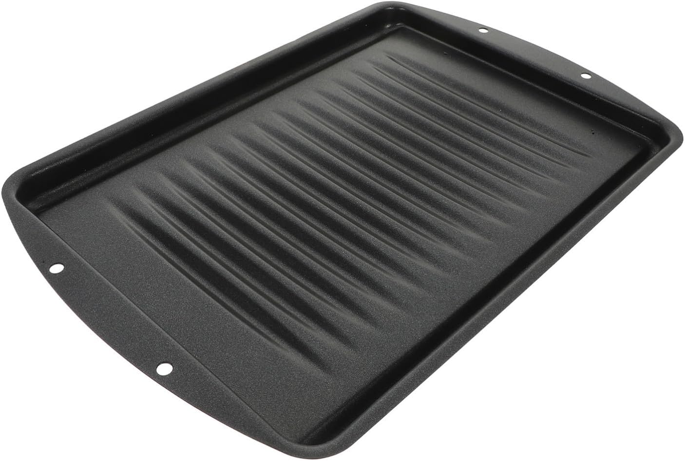 Non-stick Barbecue Plate and Iron Grill Pan Medium Size Thin Non-stick Coating Meat Grilling Tray Cast Iron Pan for Indoor Outdoor Camping Cooking