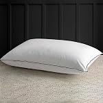 APSMILE Medium Firm Feather Down Pillows King Size Set of 2, Luxury Feather Pillow for Sleeping, 100% Organic Cotton Cover Hotel Bed Pillow Wrapped in Polyester (White, 20"x36")