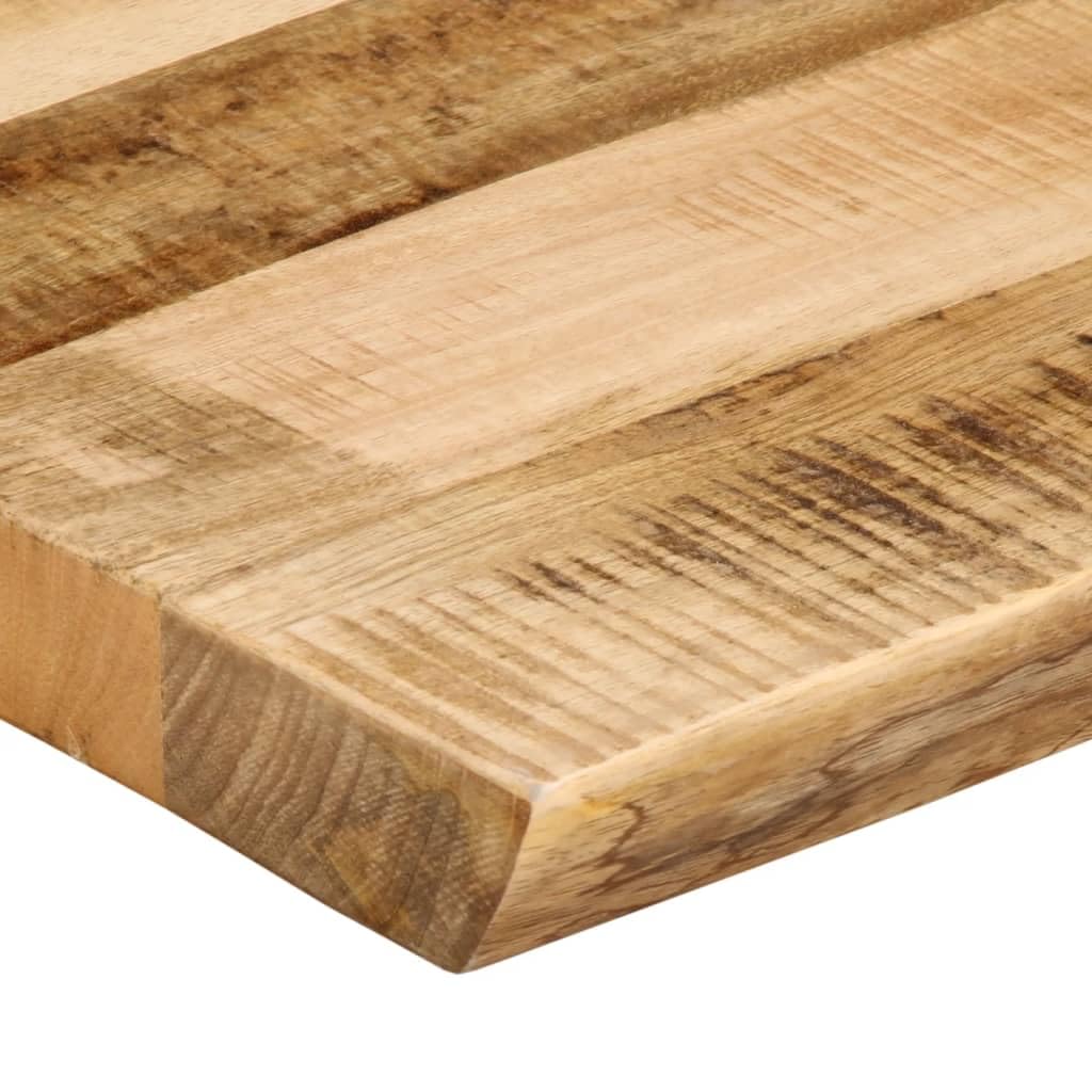 vidaXL Tablero de Mesa Borde Natural Madera Maciza Mango 140x40x2,5 cm, Superficie de Mesa, Tablero de Mesa de Madera, Tablero de reemplazo