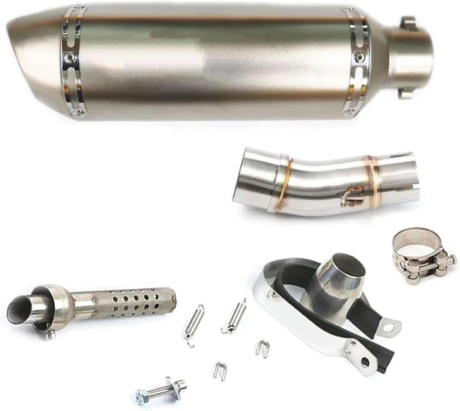 Motorcycle Exhaust Pipe Full Systems Parts For Ninja 400 EX400 Z400 2017-2021 (Type C)