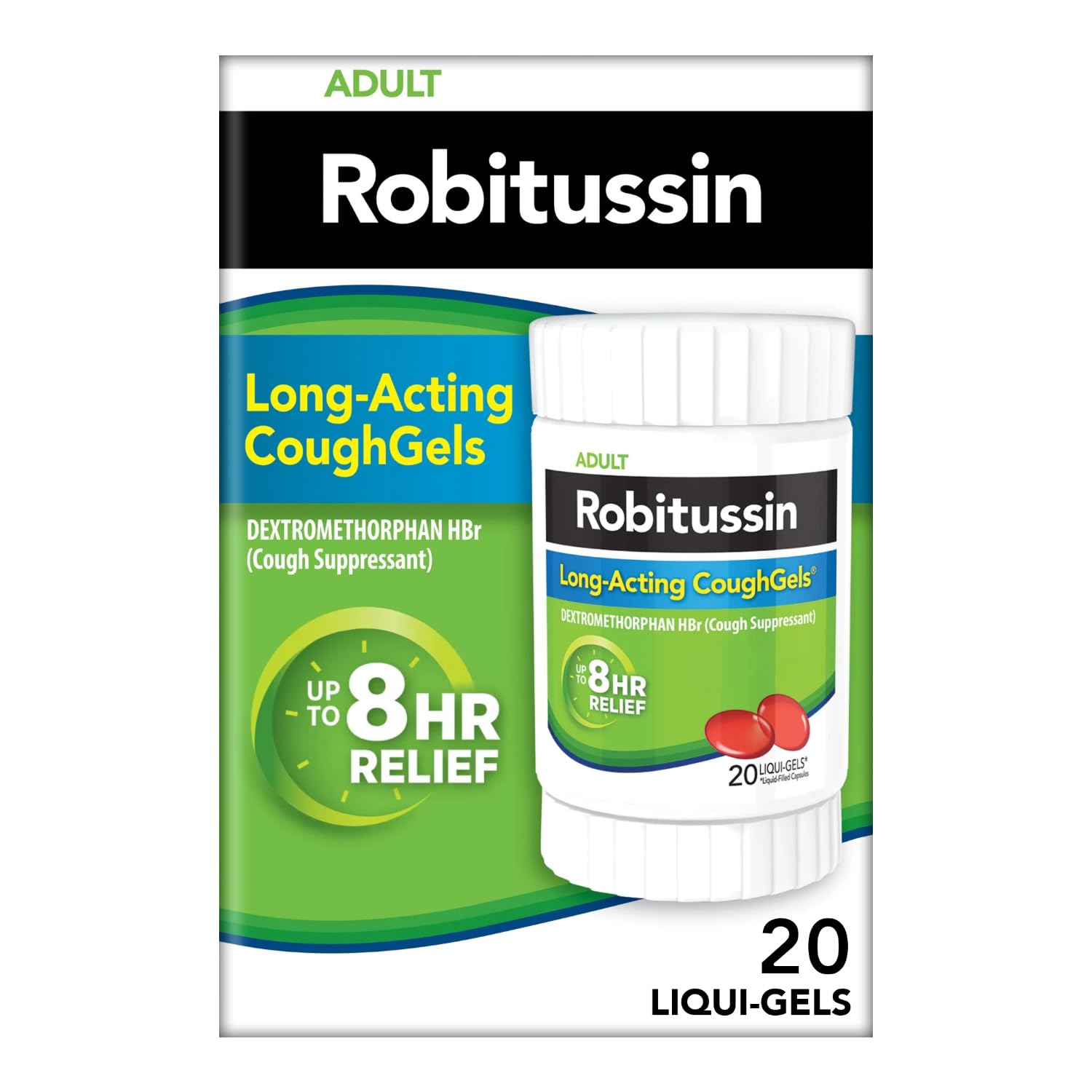 Robitussin Long-Acting CoughGels, Cough...
