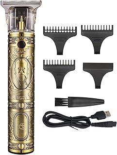 Aparador de cabelo masculino com visor lcd aparador de cabelo sem fio kit de corte de cabelo aparador de barba conjunto de aparador de cabelo aparador de lâmina em t aparador de barba elétrico usb Aparador de barba elétrico,Conjunto de corte de cabelo,Kit de corte de cabelo Brown