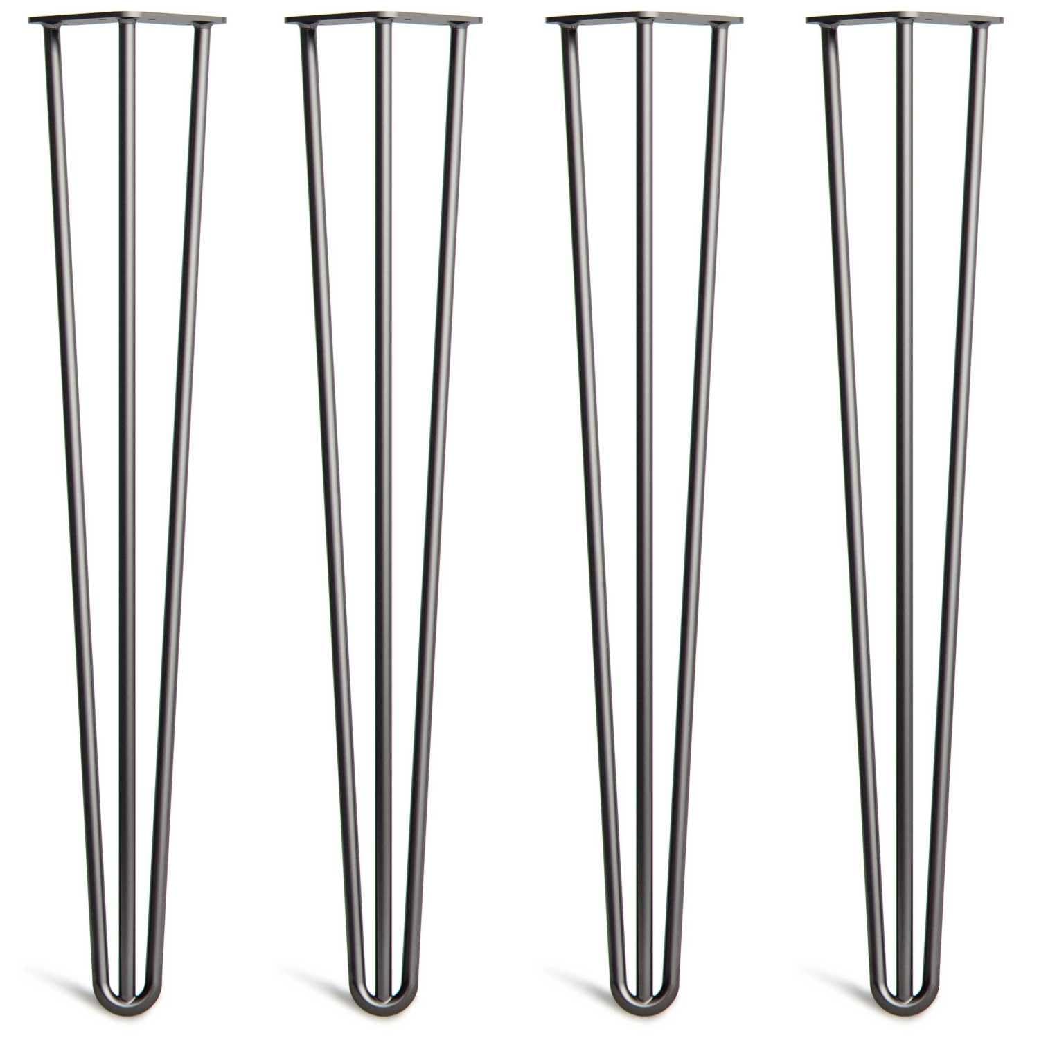 Desk & Dining Hairpin Legs, 71cm, Black