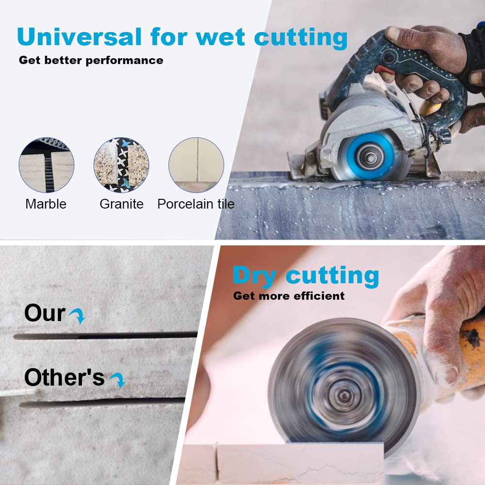 5Pcs/Lot Super Thin Tile Blade 4.5" Diamond Ceramic Porcelain Blade for Granite Marble Ceramic Porcelain Tile