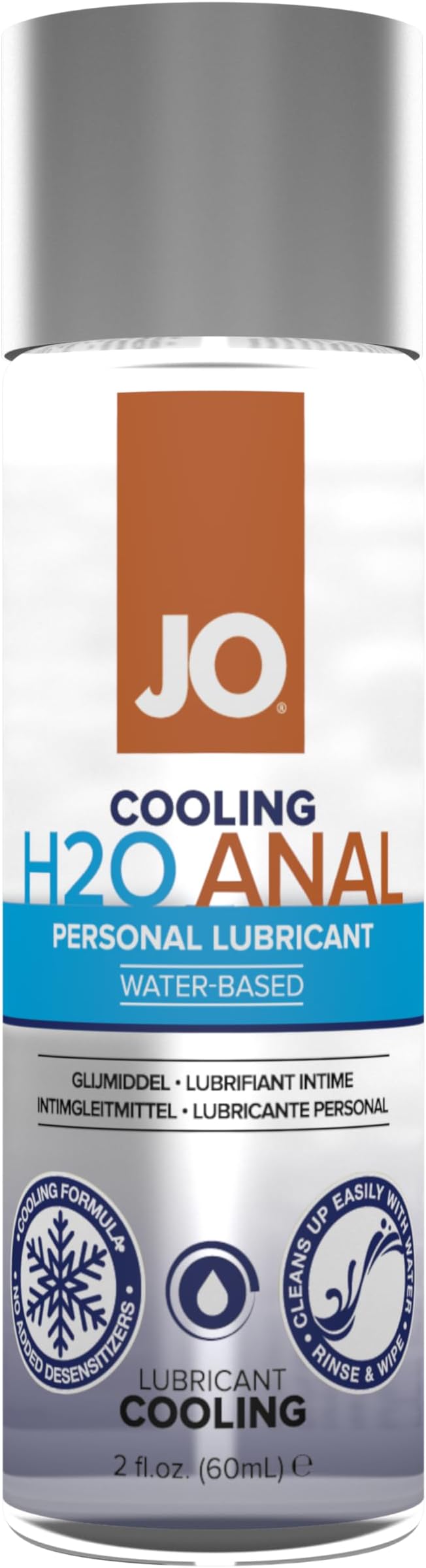 System Jo H20 Anal Water Based Personal Lubricant Cooling, 75 ml
