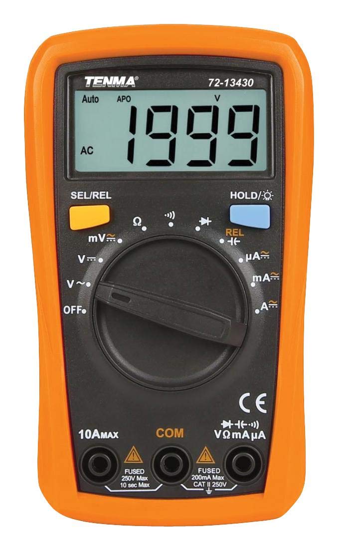 DMM, Ręczny, AUTO/Ręczny, Liczba 2000 | Cyfrowy wielometr ręczny miernik elektryczny test wsparcia, 1 x liczba - 72-13430
