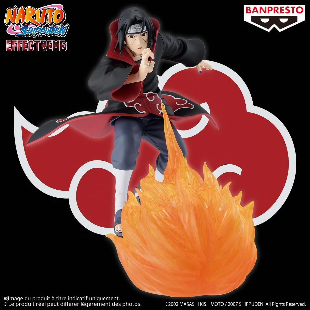 Banpresto Figurine d'action à Collectionner Itachi Uchiha II Naruto Shippuden - Effet 13 cm, BP29344P, Multicolore, idéale pour Les Fans d'anime