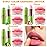 evpct 3Pcs Magic Color Changing Lipstick Long Lasting Waterproof 24 Hours Original for Women, Aloe Vera Peach Avocado Pink PH Mood Permanent Color Changing Lipstick Lip Balm Gloss, labial magico