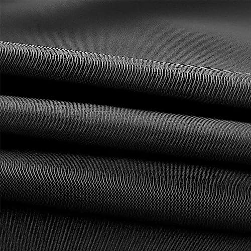 Housse de remplacement pour parasol abîmé bâche noire 270 cm 6 bras