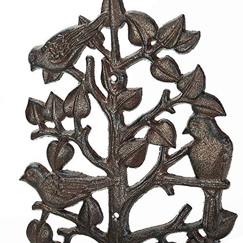 Sungmor Heavy Duty Cast Iron Hose Holder,Garden & Yard Decorative Birds Wall Mounted Hose Butler,Water Pipe Holds,Rack,Hanger,Antique Wall Decorations #TOP3
