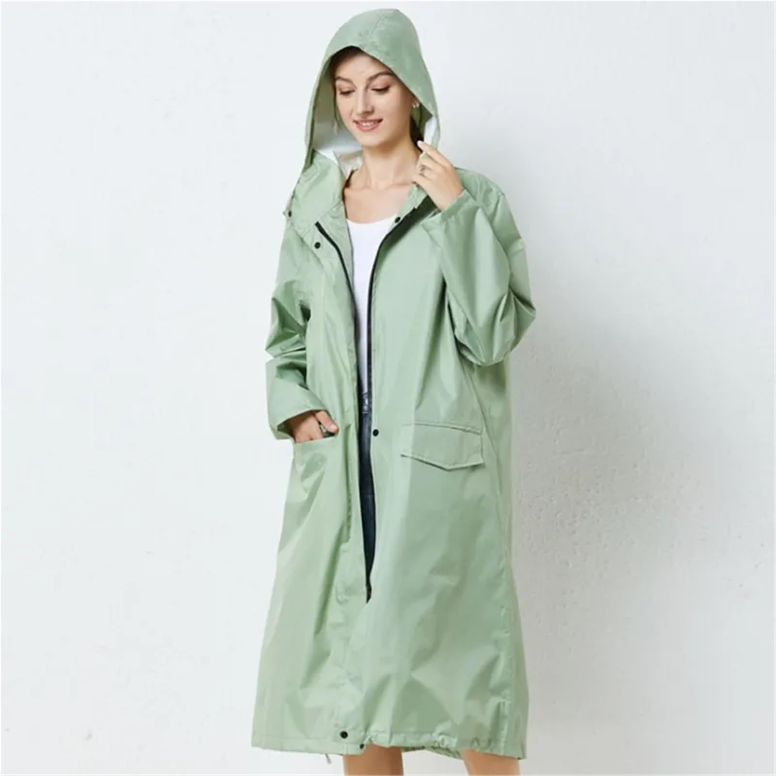 Poncho Antipioggia Impermeabile lungo for uomo e donna, impermeabile, idrorepellente, poncho