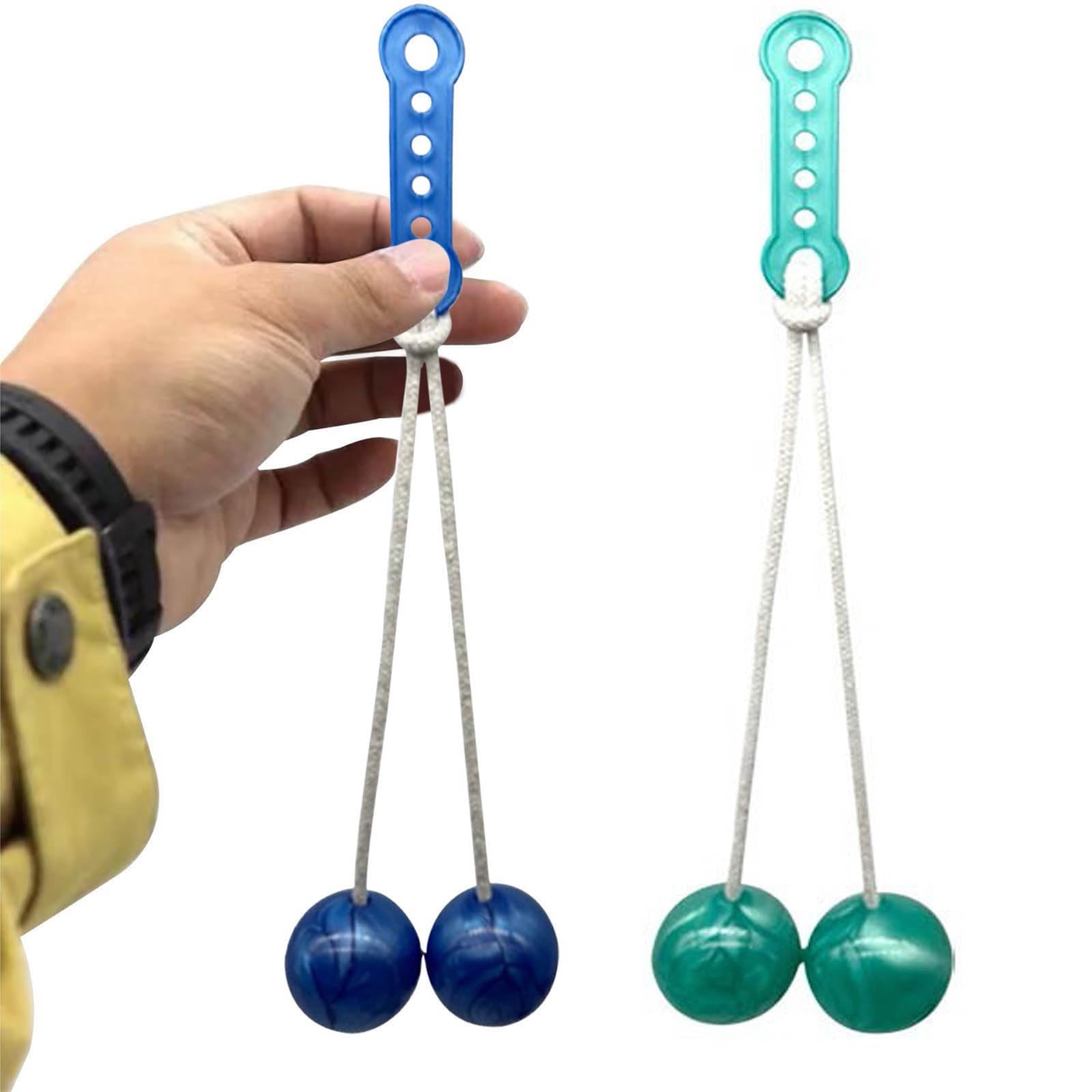 A novelty Sensory Toy, 2Pcs Clacker Ball Game, Glowing Clacker Bal Provide Fun for Children and Stress Relief for Adults, Outdoor & Indoor Funplay (2Pcs Random color) â image 1