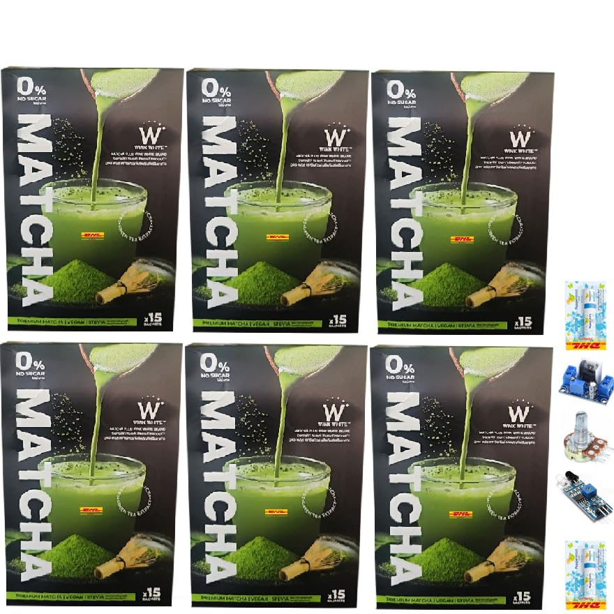 WinkWhite Matcha Plus 15 Sachets 75g Premium Japan Intense Delicious Much Mellow Good Shape Set 6 A378 By