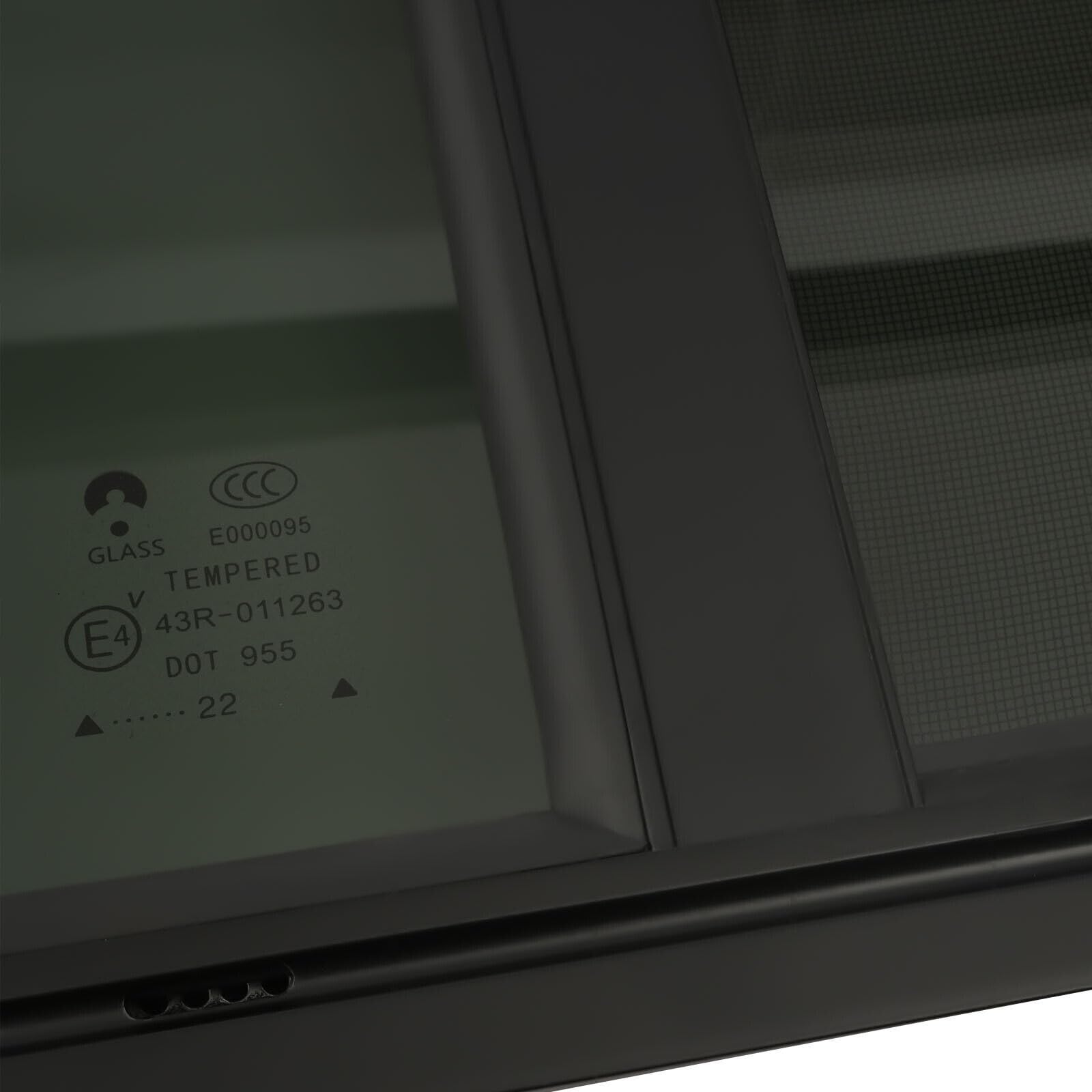 JWS Fenêtre Latérale De Caravane Pour Camping-car, Fenêtre Coulissante Teintée Pour Caravane, Fenêtre, Moustiquaire En Aluminium, Fenêtre Latérale De Caravane : 900 X 300 Mm