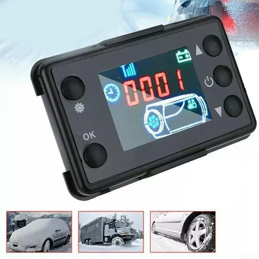 Interruttore LCD per riscaldatore di parcheggio, controller riscaldatore 12/24 V con display LCD, per riscaldatore diesel ad aria per auto e camion