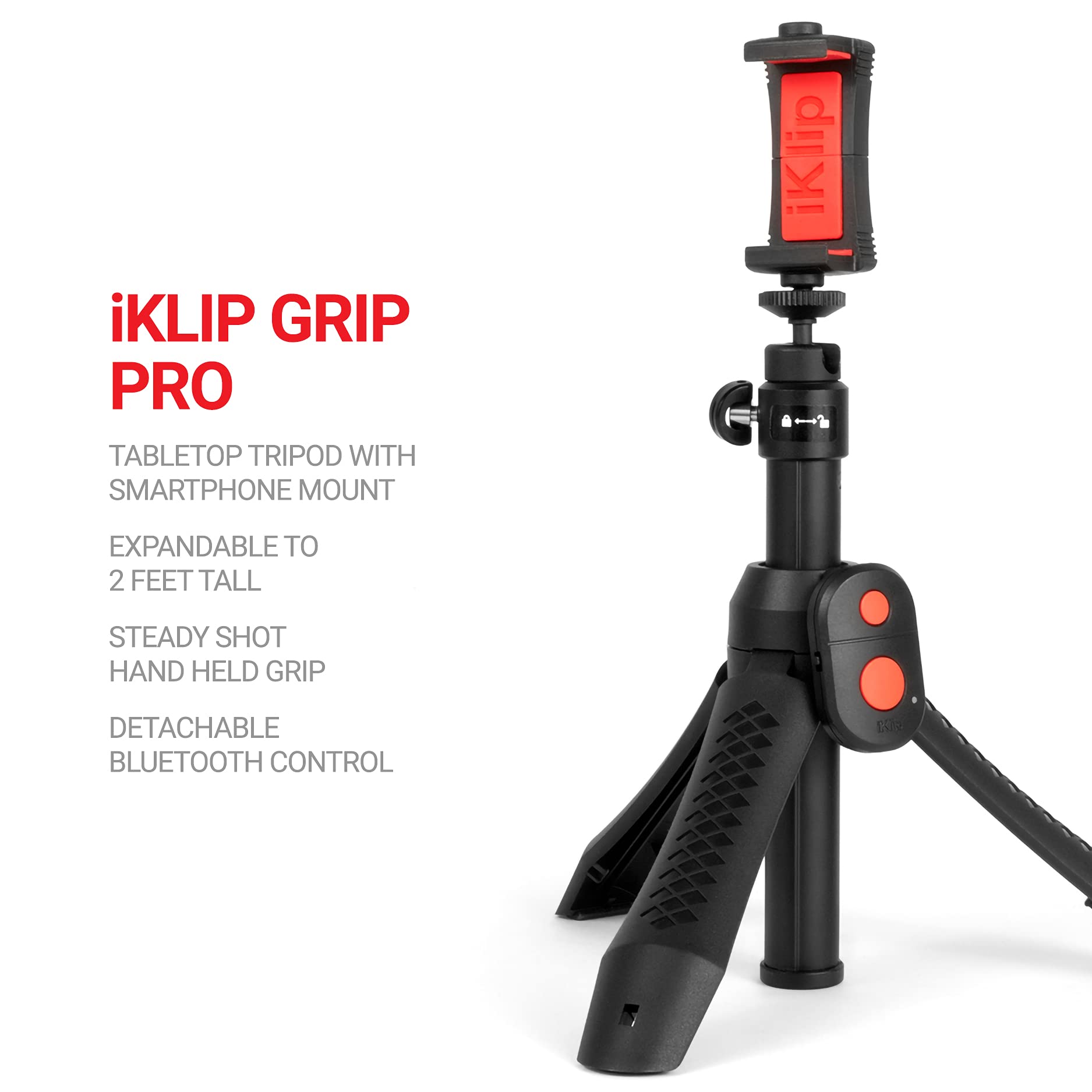 iRig Video Creator HD Bundle - kit profesional de vídeo y streaming para smartphones (micrófono de condensador de mano USB HD, convertidor de 24 bits, soporte móvil, iOS y Android) negro