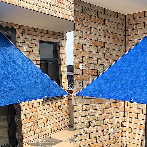 Cubierta protectora UV CUSMA toldo vela rectangular azul 1x1m 4