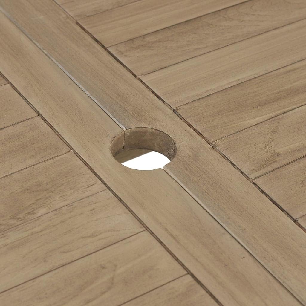 Folding Patio Table,Coffee Tables,Tea Tables,Camping Tables,Party Tables,Portable,Display Tables,Console Tables,Snack Tables,for Balcony,Terrace,Dining Room, Gray 47.2"x27.6"x29.5" Solid Wood Teak