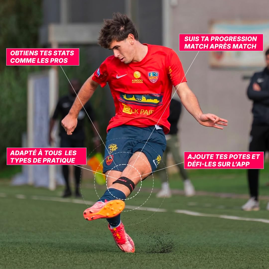 Footbar Meteor – Tracker d’activité pour Football. Analyse statistique, Performance et Style de Jeu. Compatible iOS & Android