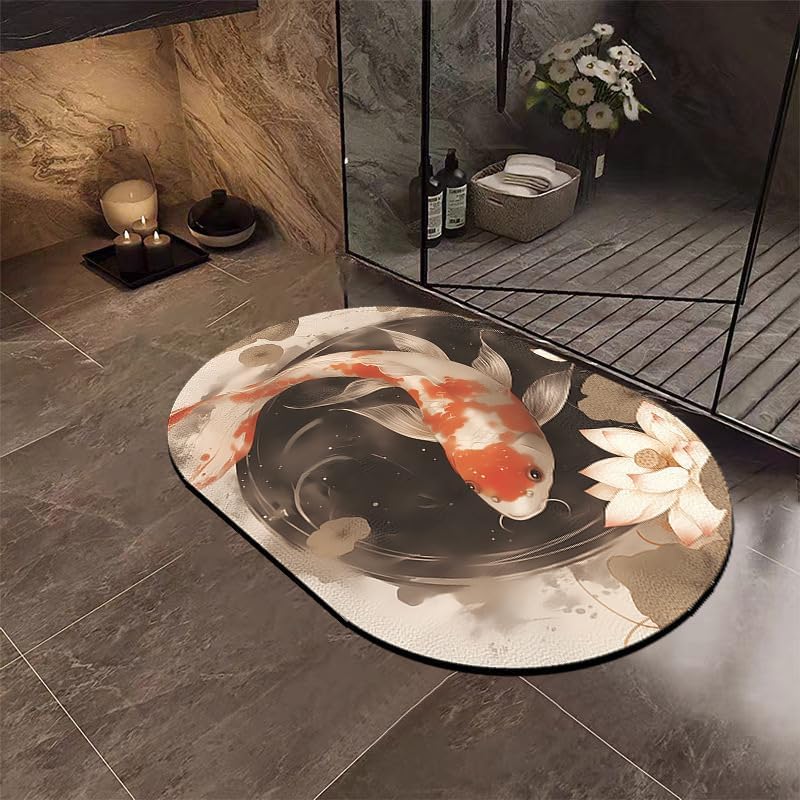 Tapis de bain Lotus idéal pour la sortie de douche et les sols humides de la maison