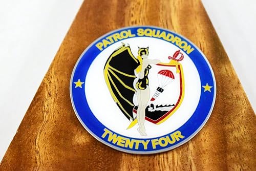 Miniatura 8 de VP-24 Batmen 1969 Modelo P-3B, modelo a escala de caoba