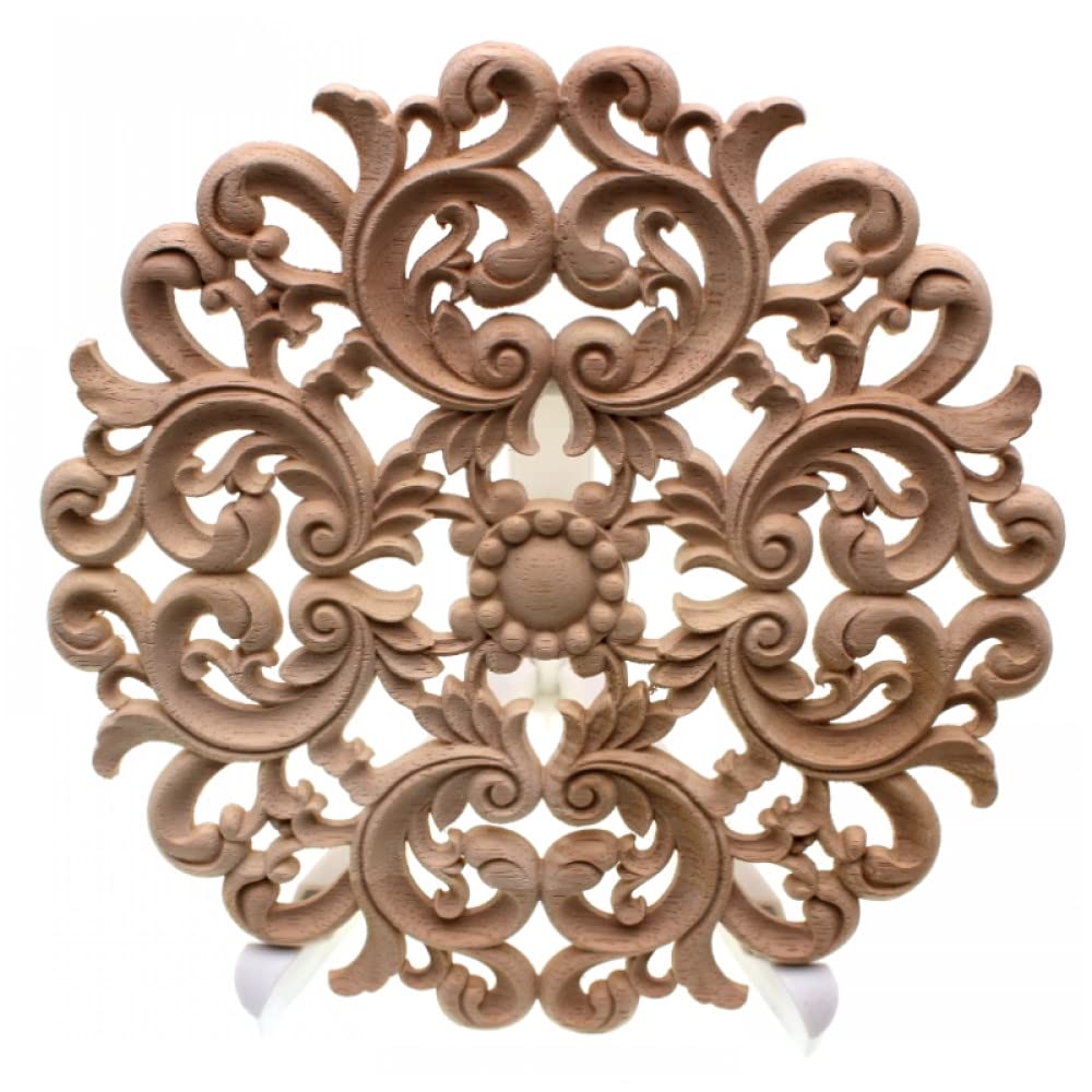 Moulures en bois pour meuble Youther pack de 5 appliques rétro de 10cm