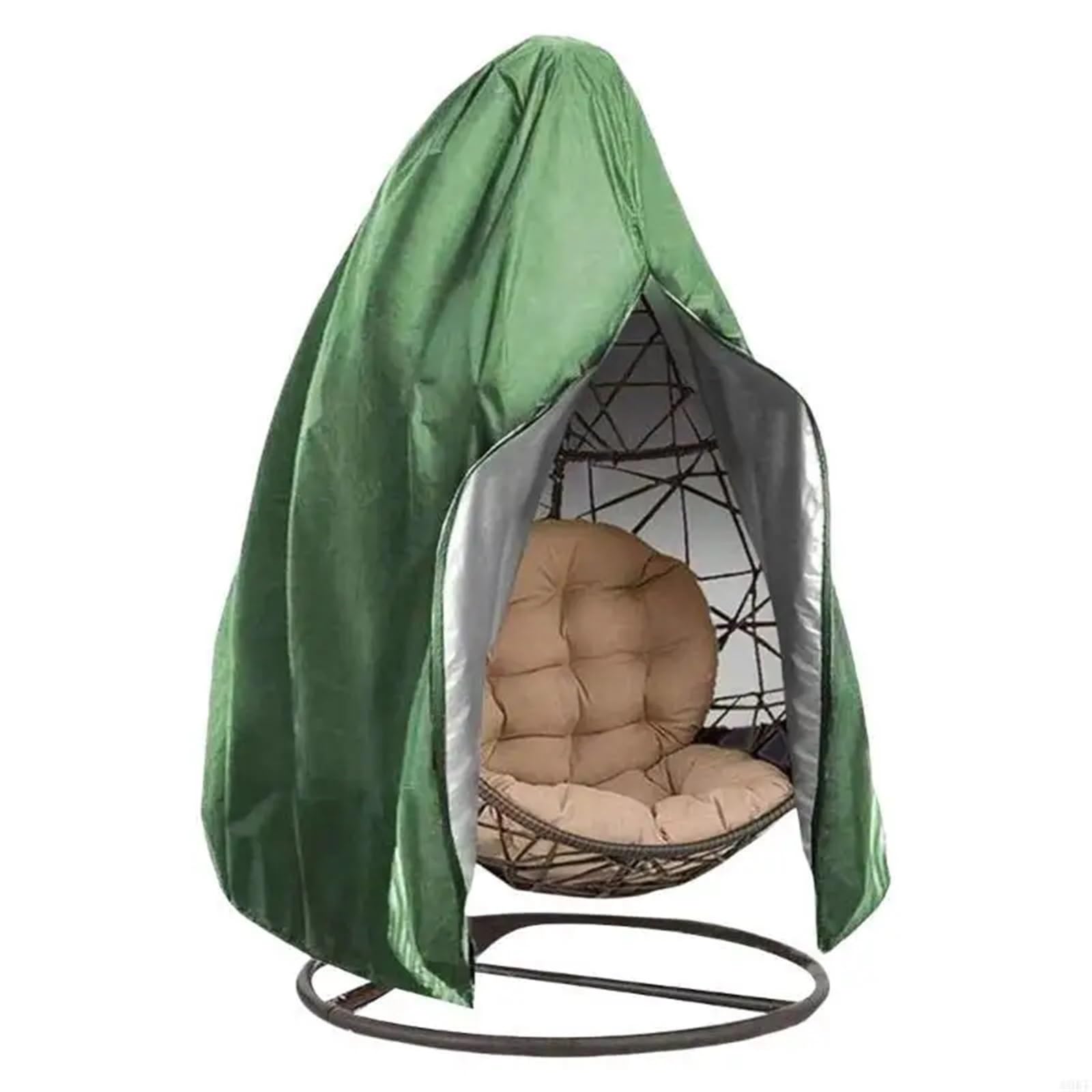 Gsjnhy Green Egg Chair Cover Hanging Eggs Chair Cover 115X190cm Protects Outdoor Furniture From Sun And Rain Windproof Protector For Swing Hammock(Green)