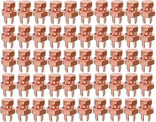 50 Pcs High Strength Split Bolt Connectors 4 Gauge 8 Gauge Solid UL Listed