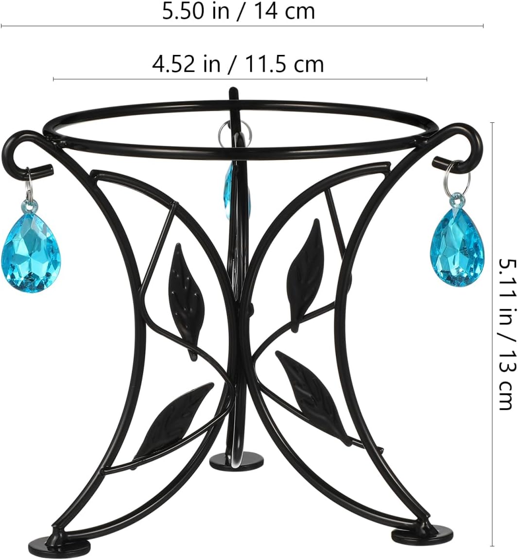 IMIKEYA Gazing Ball Stand Metal Sphere Holder for Crystal Display Decorative Base for Home Stable Support for Globes Crystals Eggs and More