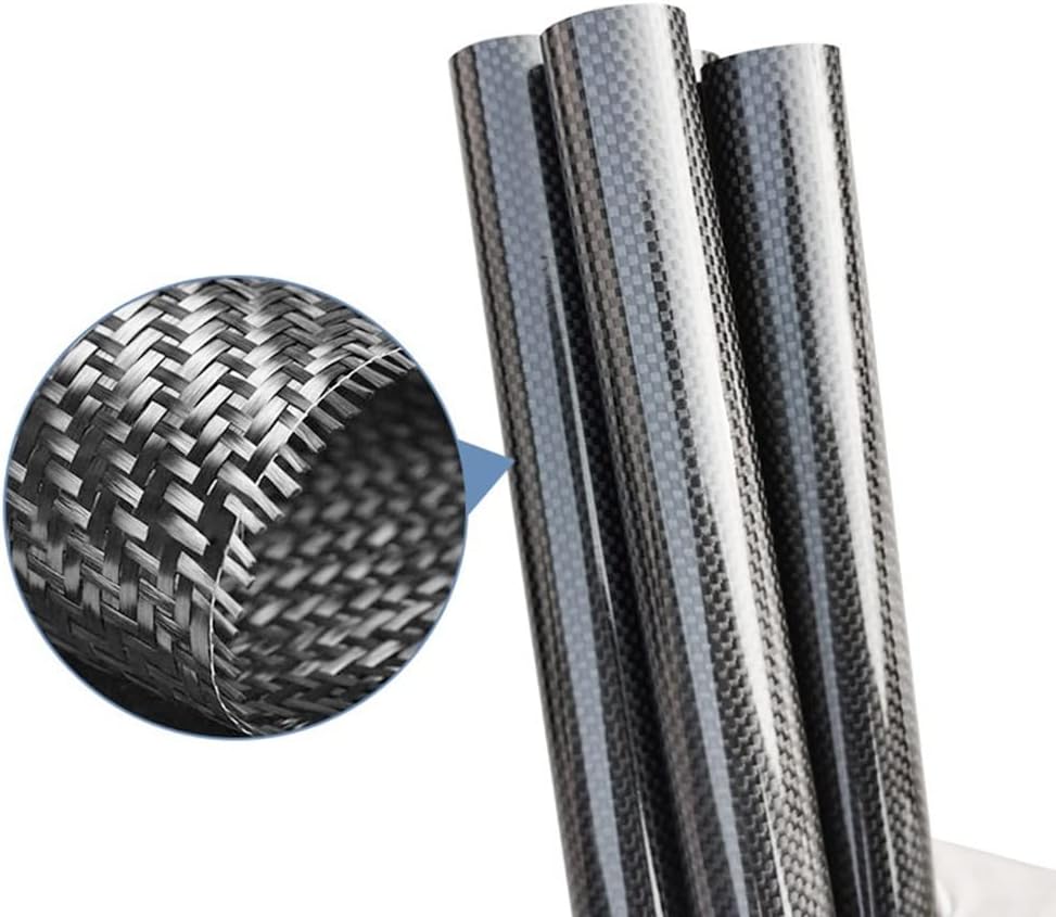 1pcs Length 1000mm Twill Matte Glossy Carbon Fiber Tube Pipe High Composite Hardness Material 3K, For Plant Protection Aircraft Tubes(26x24mm Twill Glossy)