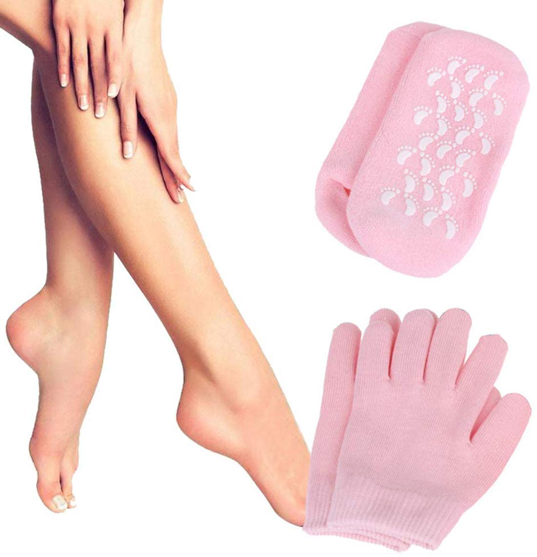Buy Diagtree Moisturizing Gel Socks, UltraSoft Moisturizing Socks with Spa Quality Gel for