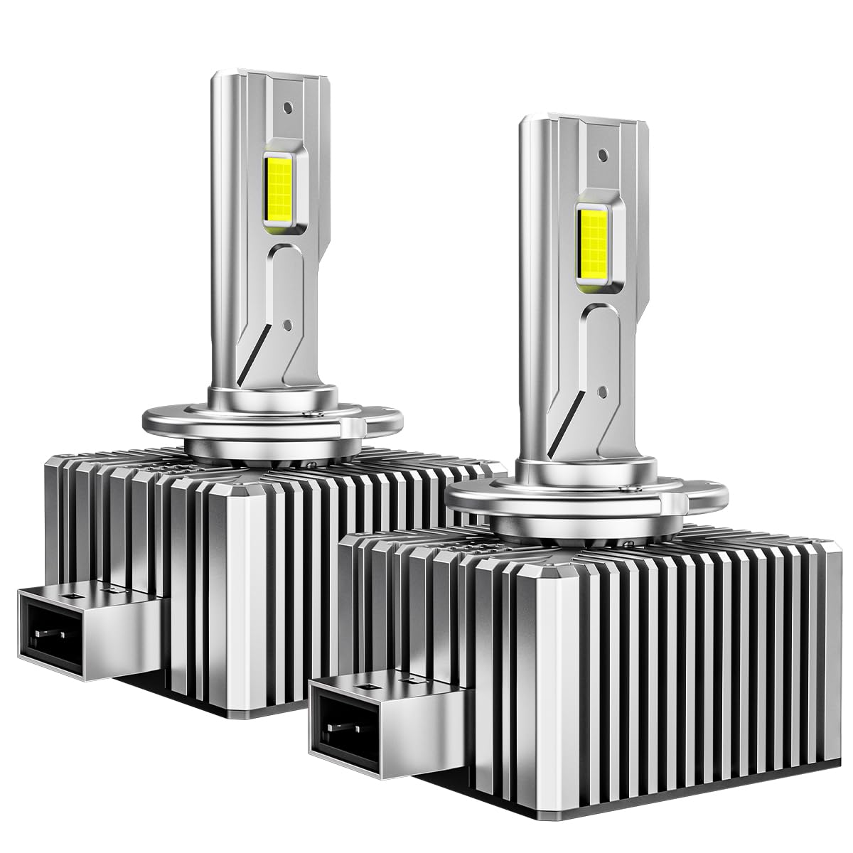 D1R D1S LED Bulbs, 30000Lumens 150W 6500K White, Xenon HID Replacement Lights, Plug and Play, High and Low Beam, Canbus Error Free, LED Fog Light Bulbs,Pack of 2
